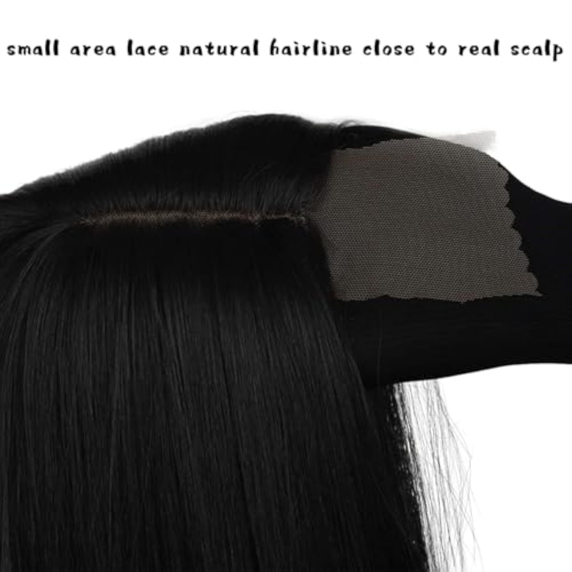 Elegant Long Straight Synthetic Wig, Heat Resistant